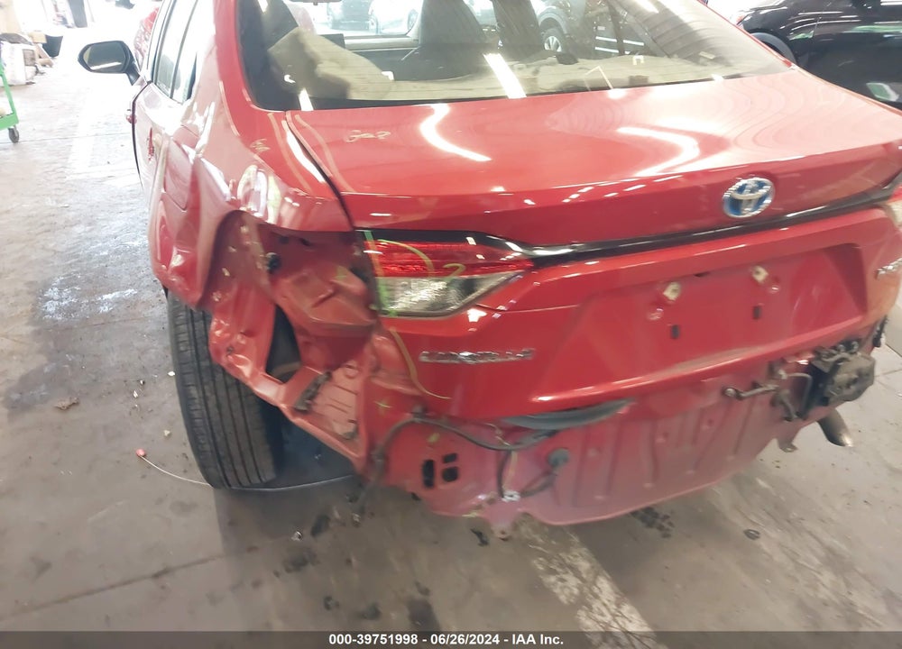 2021 TOYOTA COROLLA HYBRID LE VIN: JTDEAMDE9MJ005133