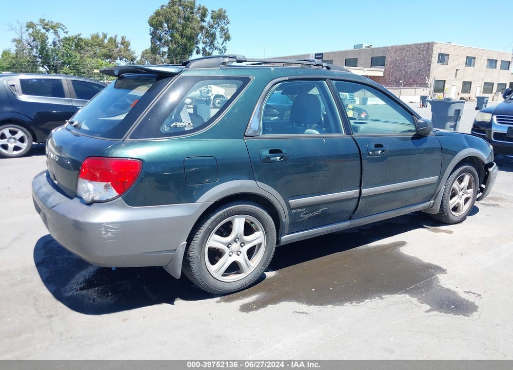2004 SUBARU IMPREZA OUTBACK SPORT VIN: JF1GG68514H806150