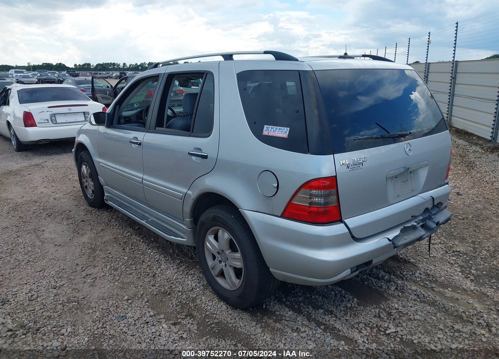 2005 MERCEDES-BENZ ML 350 4MATIC VIN: 4JGAB57E25A540623