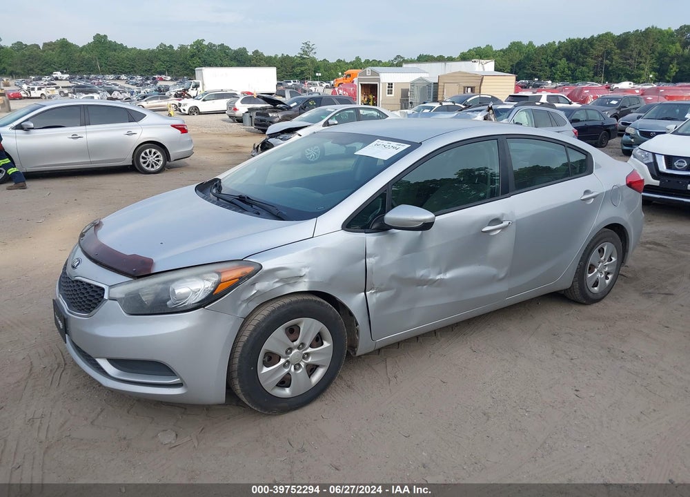 2016 KIA FORTE LX VIN: KNAFK4A66G5533253