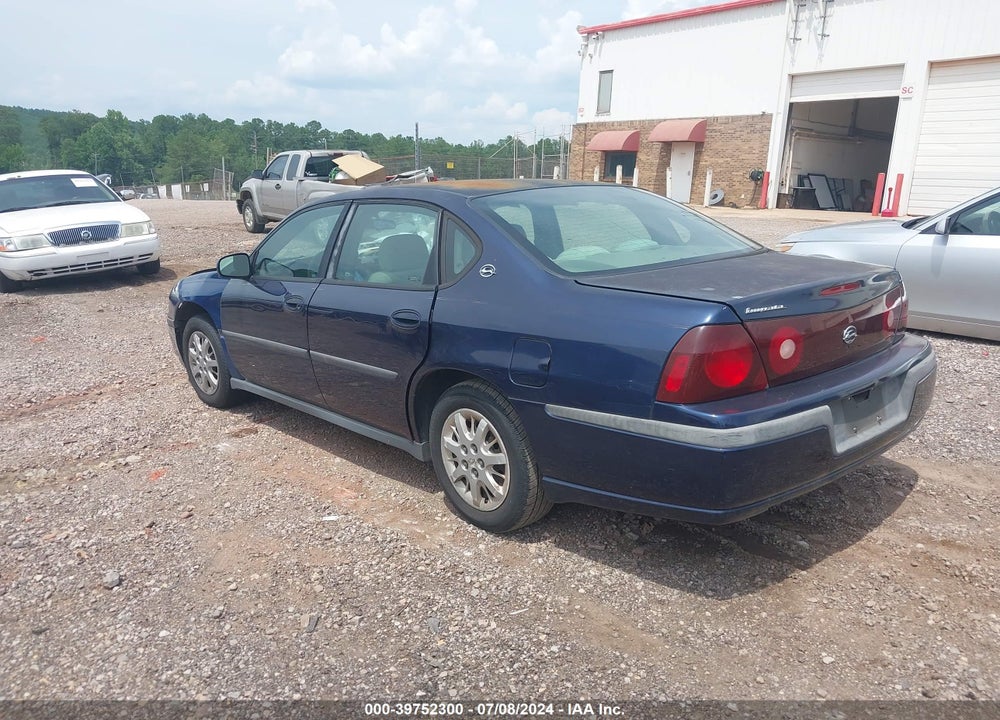 2001 CHEVROLET IMPALA VIN: 2G1WF52EX19231955