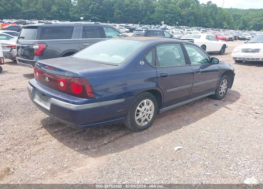 2001 CHEVROLET IMPALA VIN: 2G1WF52EX19231955