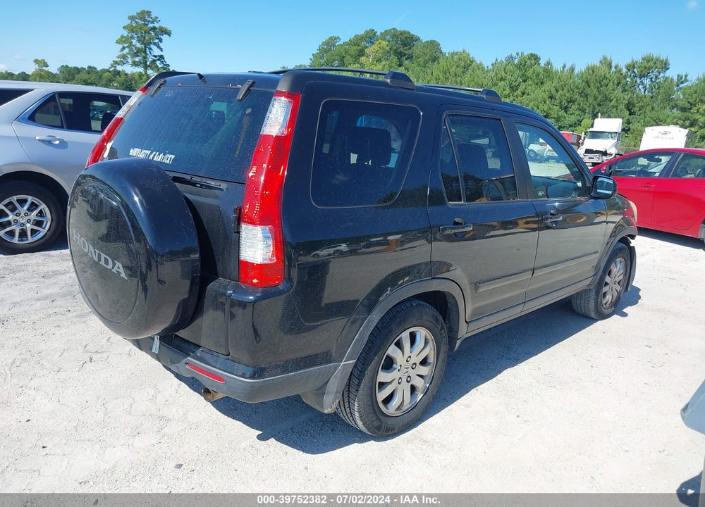 2006 HONDA CR-V SE VIN: SHSRD78926U426427