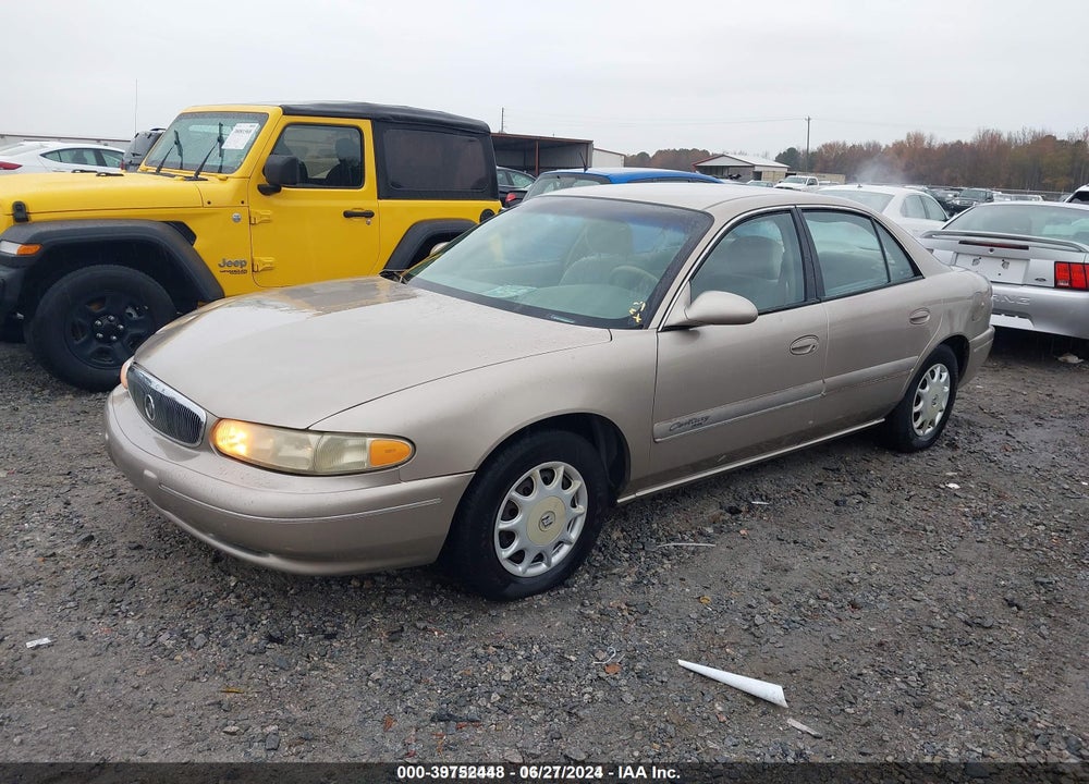 2002 BUICK CENTURY CUSTOM VIN: 2G4WS52J621244228