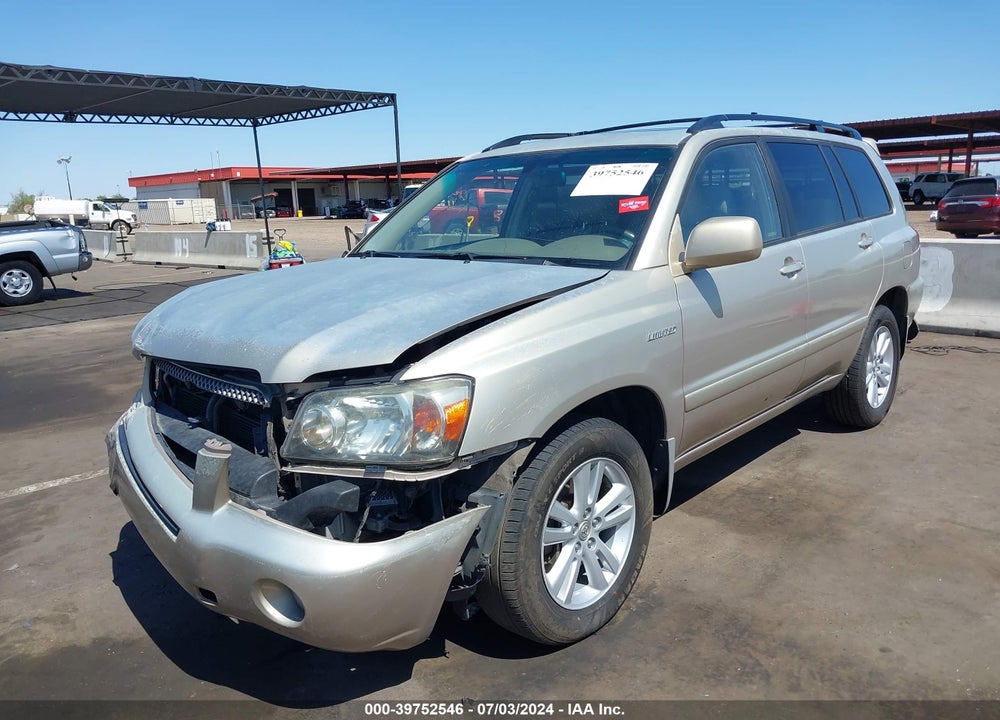 2006 TOYOTA HIGHLANDER HYBRID LIMITED V6 VIN: JTEEW21A160011729