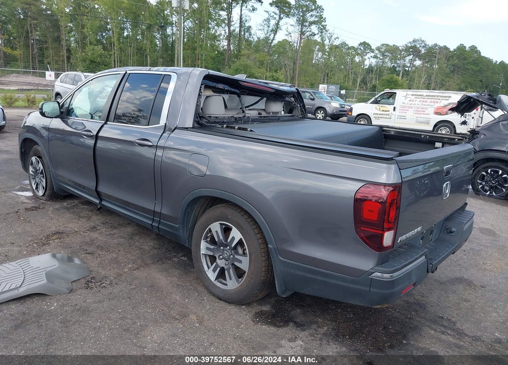 2019 HONDA RIDGELINE RTL-T VIN: 5FPYK2F61KB001979