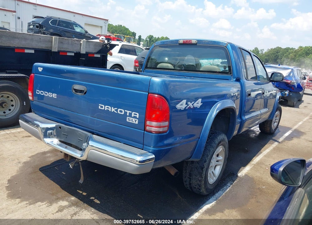 2003 DODGE DAKOTA SLT VIN: 1D7HG48N03S331049
