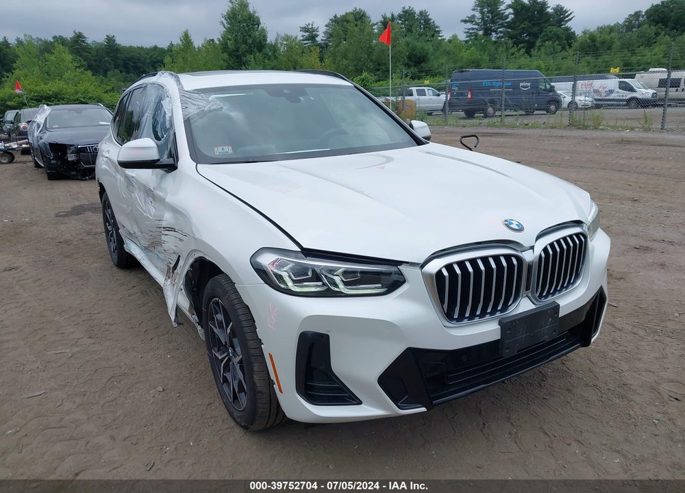 2022 BMW X3 XDRIVE30I VIN: WBX57DP02NN155516