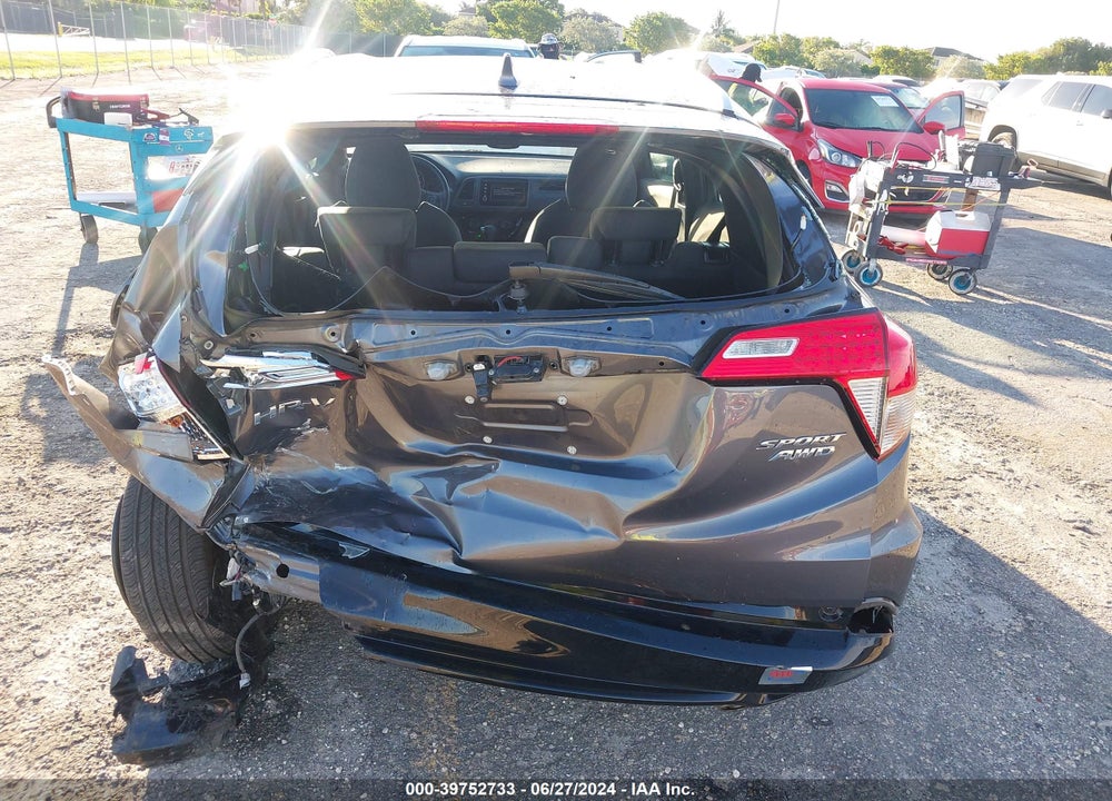 2019 HONDA HR-V SPORT VIN: 3CZRU6H13KG707937