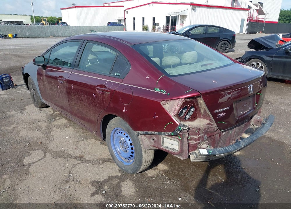 2012 HONDA CIVIC VIN: 19XFB2F57CE032085