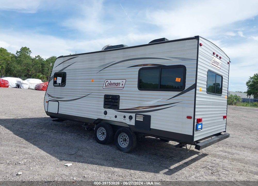 2015 KEYSTONE COLEMAN TAVEL TRAILER VIN: 4YDT19220FH932428