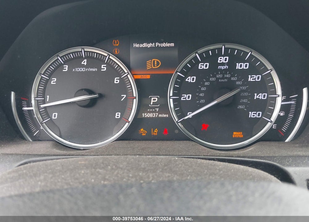 2015 ACURA TLX V6 ADVANCE VIN: 19UUB3F79FA003405