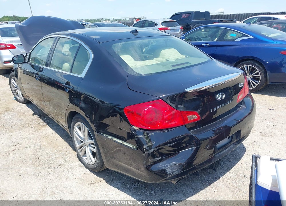 2012 INFINITI G37X VIN: JN1CV6AR0CM978741