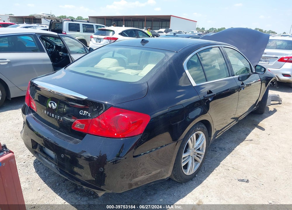 2012 INFINITI G37X VIN: JN1CV6AR0CM978741
