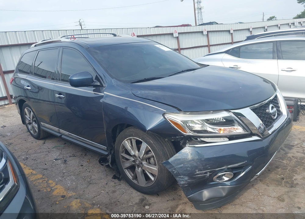 2015 NISSAN PATHFINDER PLATINUM VIN: 5N1AR2MN0FC722308
