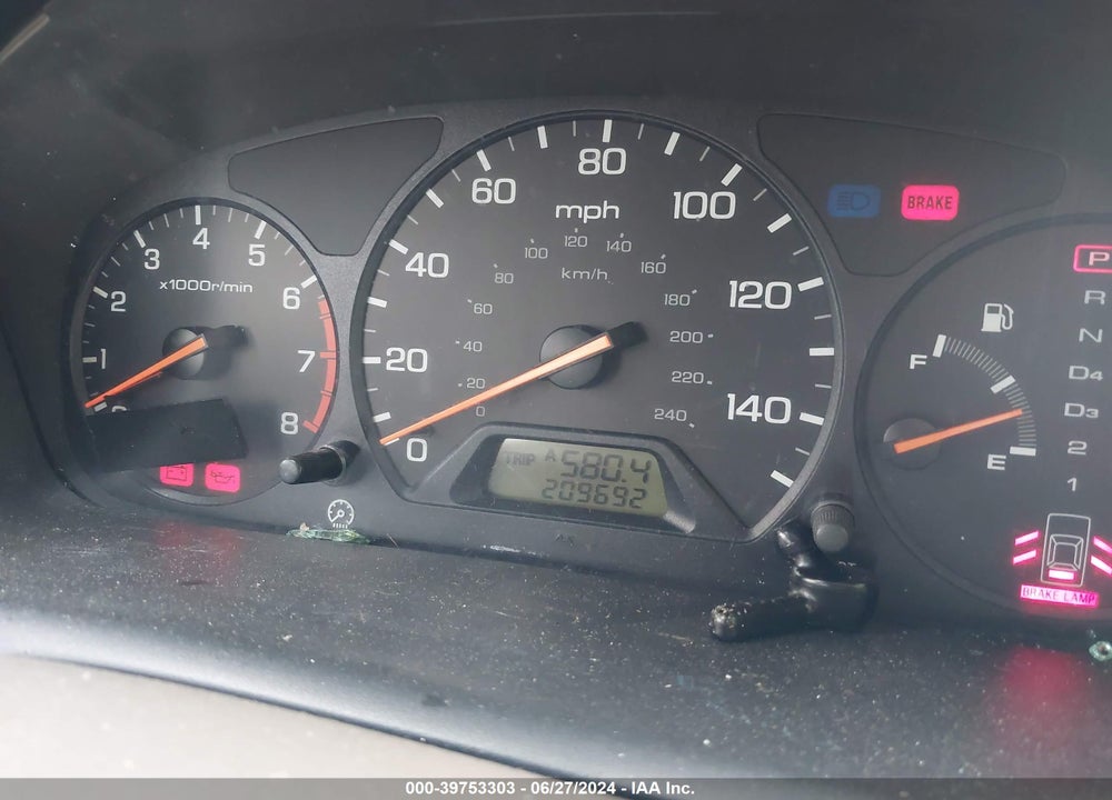 1998 HONDA ACCORD EX VIN: 1HGCG6677WA110273
