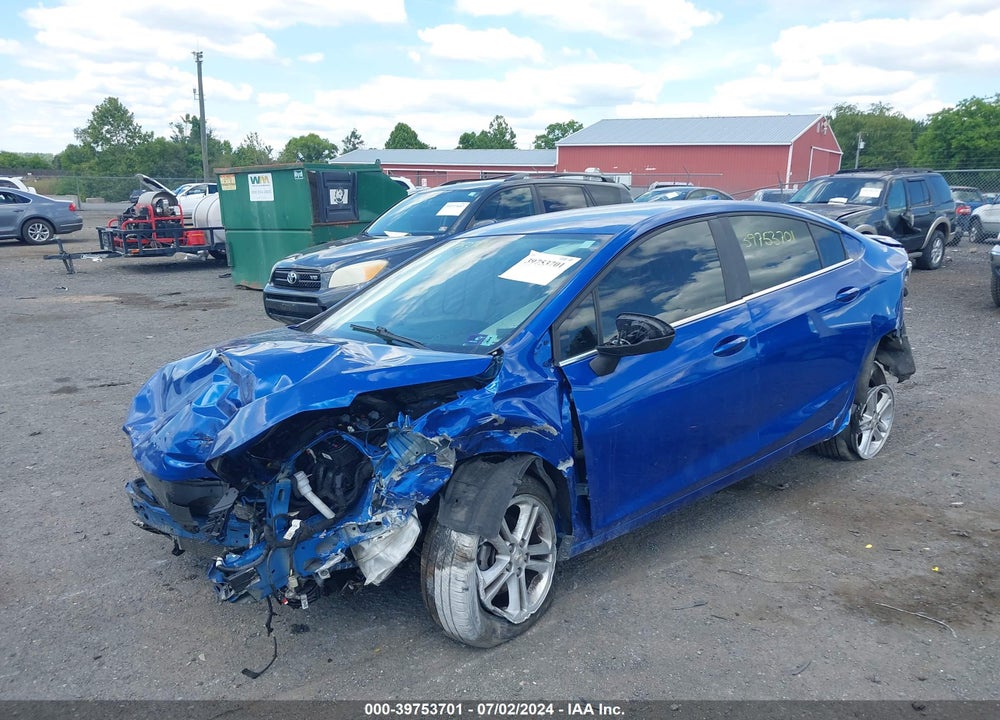 2018 CHEVROLET CRUZE LT AUTO VIN: 1G1BE5SM2J7222175