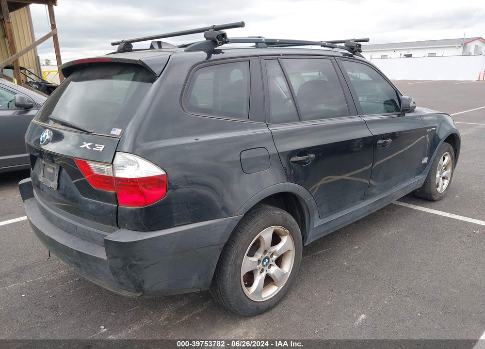 2008 BMW X3 3.0SI VIN: WBXPC93498WJ18617