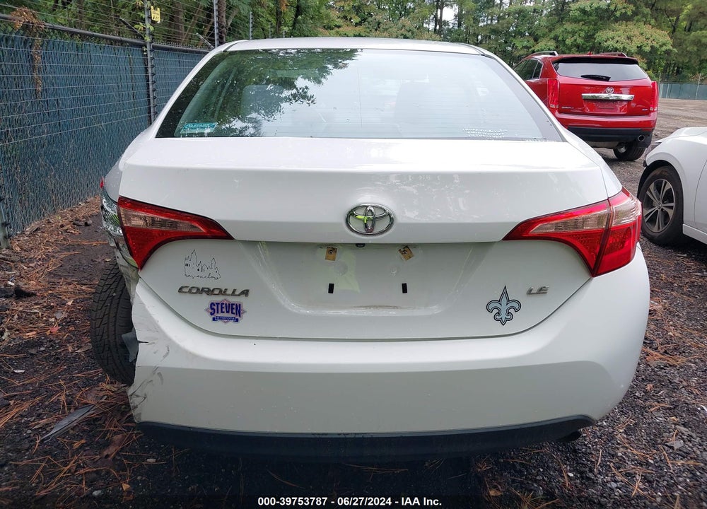 2017 TOYOTA COROLLA LE VIN: 2T1BURHEXHC762495