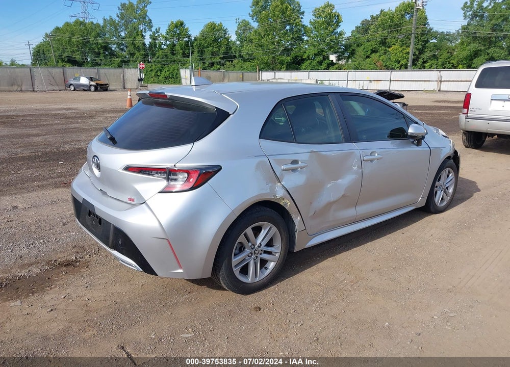 2019 TOYOTA COROLLA SE VIN: JTNK4RBE0K3020062