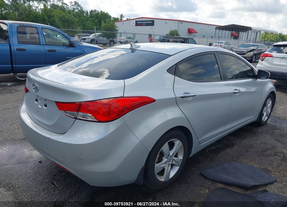 2013 HYUNDAI ELANTRA GLS VIN: 5NPDH4AE6DH174966