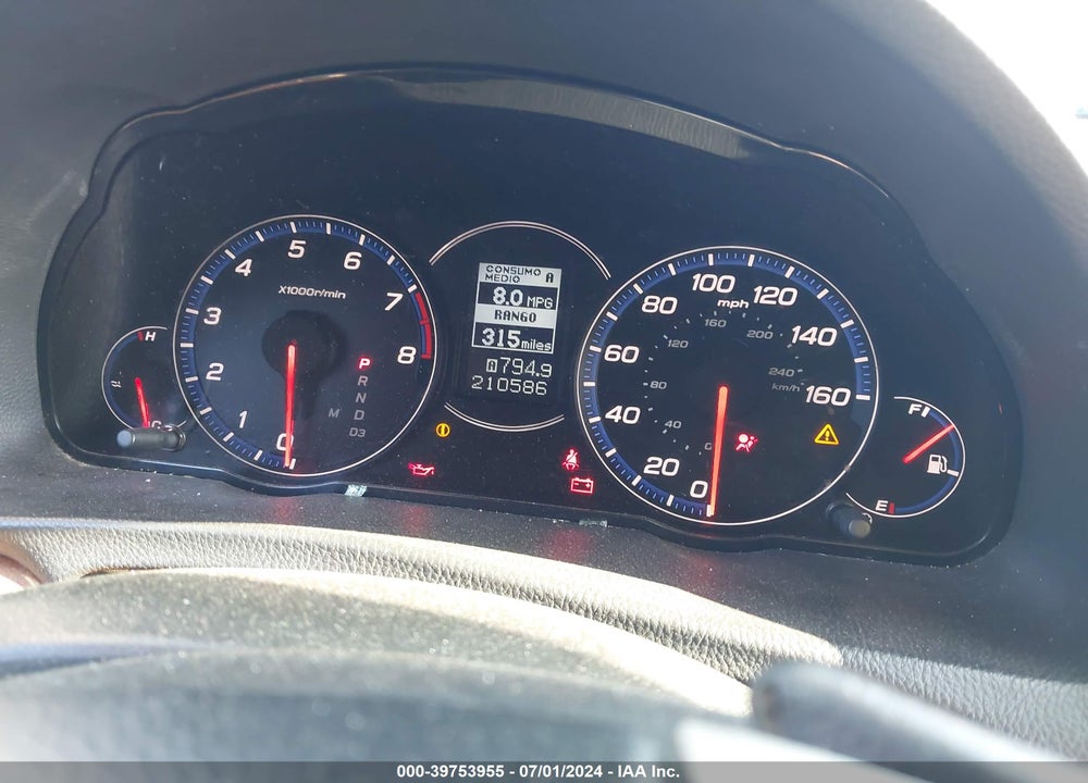 2008 ACURA TSX VIN: JH4CL96848C004020