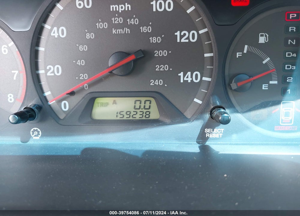 2002 HONDA ACCORD VIN: 1HGCG22572A032195