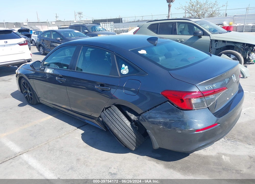 2022 HONDA CIVIC VIN: 2HGFE2F51NH563704