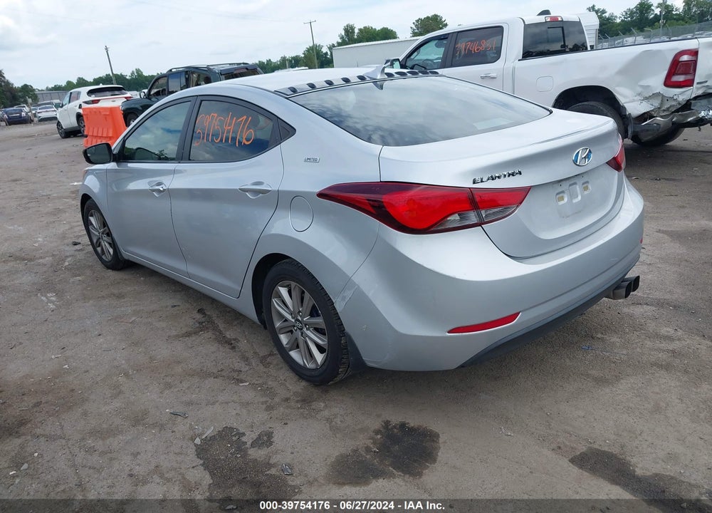 2014 HYUNDAI ELANTRA SE VIN: 5NPDH4AE4EH512625