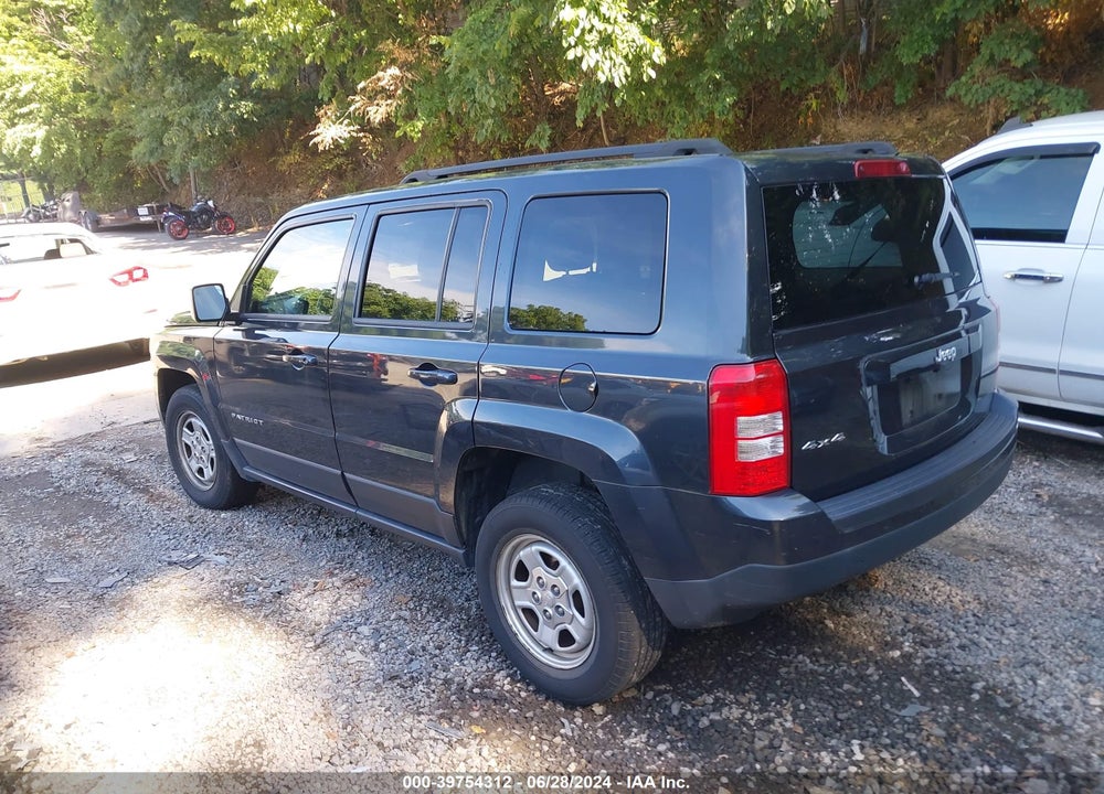 2014 JEEP PATRIOT SPORT VIN: 1C4NJRBB7ED809422