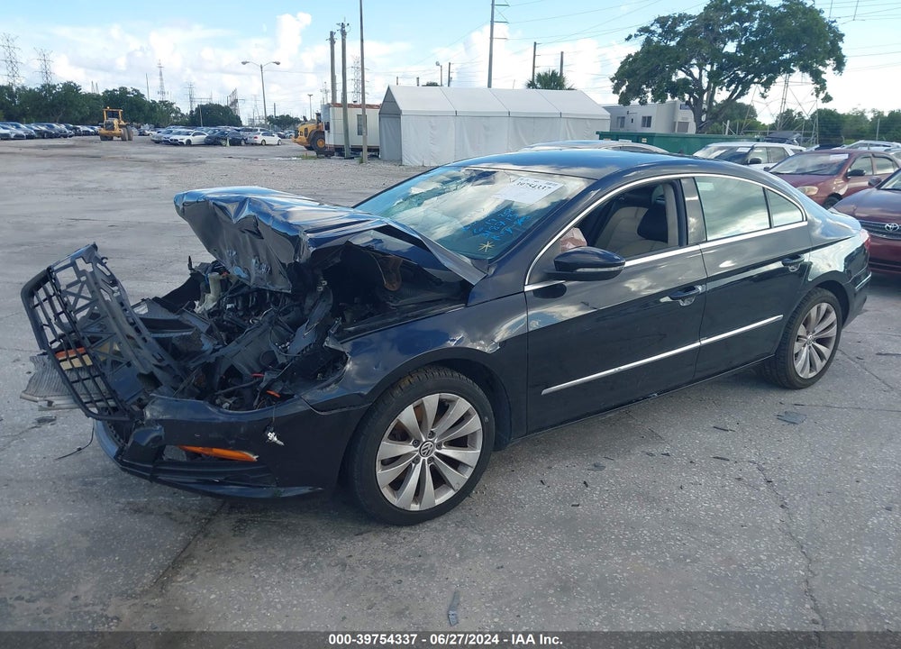 2012 VOLKSWAGEN CC SPORT VIN: WVWMP7AN3CE520569