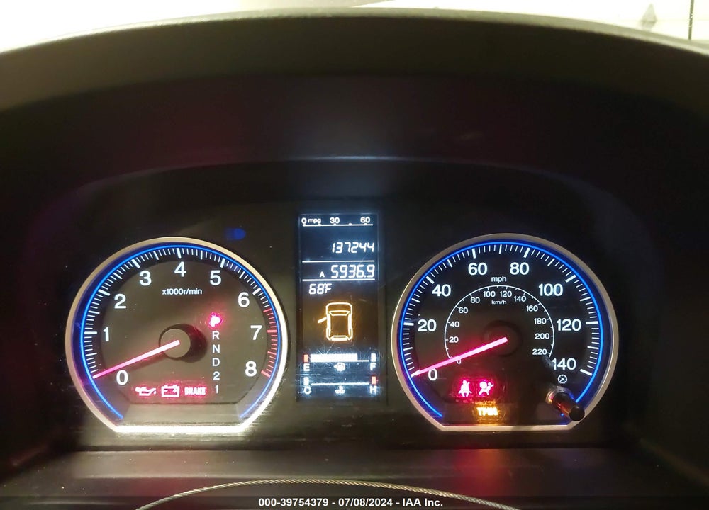 2009 HONDA CR-V EX-L VIN: 5J6RE48769L017425