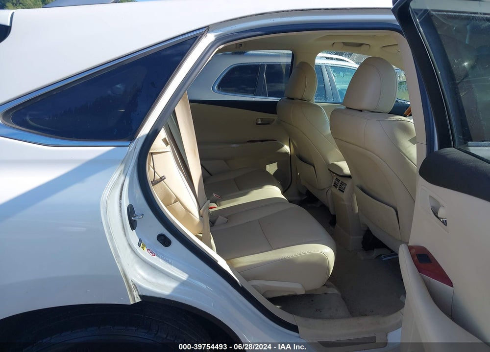 2012 LEXUS RX 350 VIN: 2T2BK1BA5CC142607