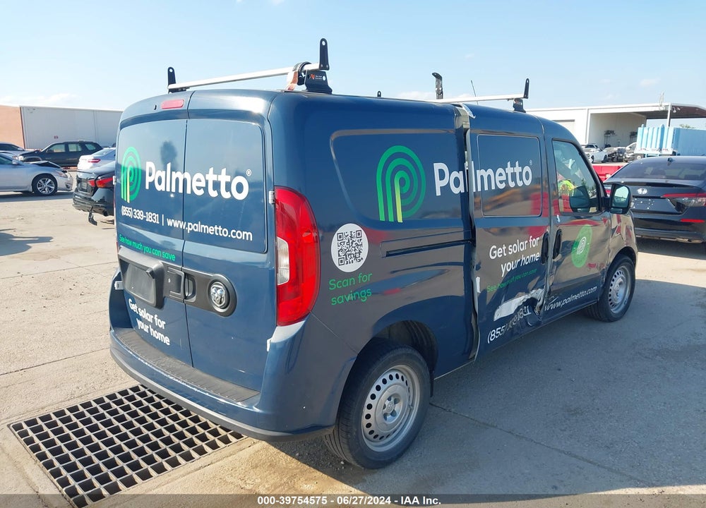 2022 RAM PROMASTER CITY CARGO VAN VIN: ZFBHRFAB1N6X10592