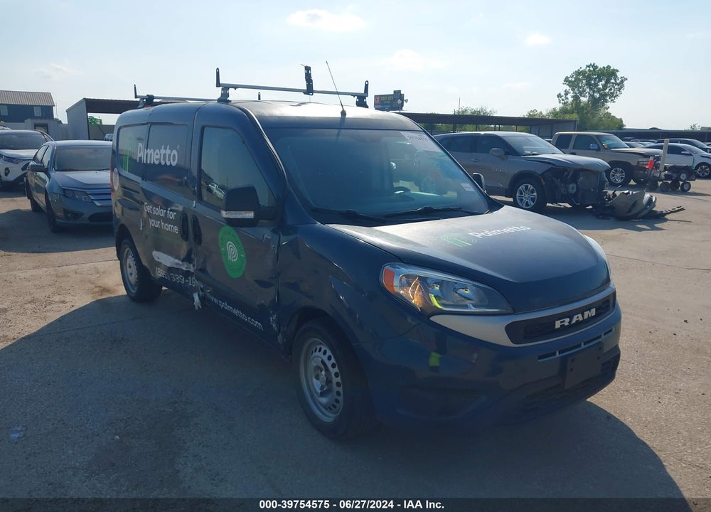 2022 RAM PROMASTER CITY CARGO VAN VIN: ZFBHRFAB1N6X10592