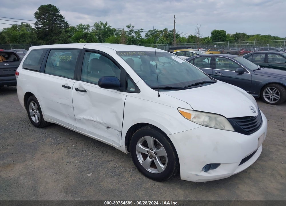 2013 TOYOTA SIENNA L V6 7 PASSENGER VIN: 5TDZK3DC8DS355539