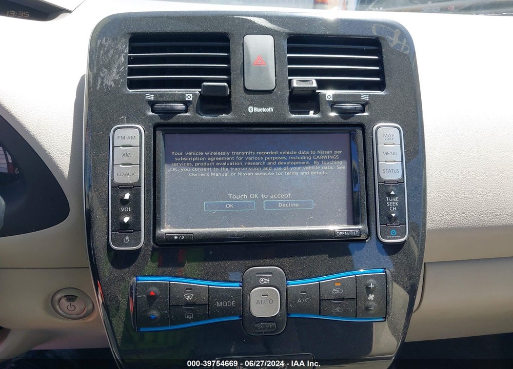 2012 NISSAN LEAF SL VIN: JN1AZ0CP5CT019605
