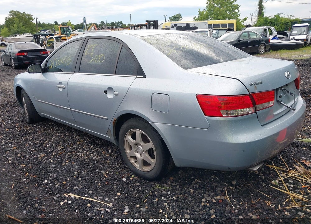 2006 HYUNDAI SONATA GLS V6/LX V6 VIN: 5NPEU46F36H109805