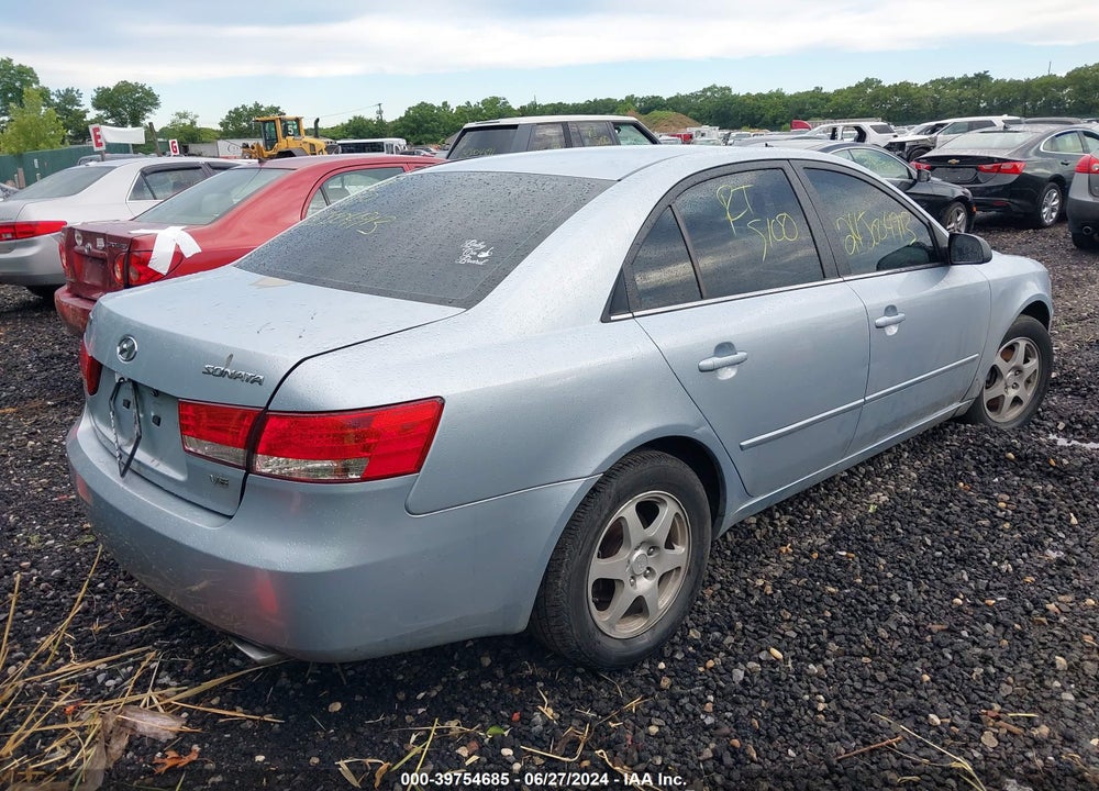 2006 HYUNDAI SONATA GLS V6/LX V6 VIN: 5NPEU46F36H109805