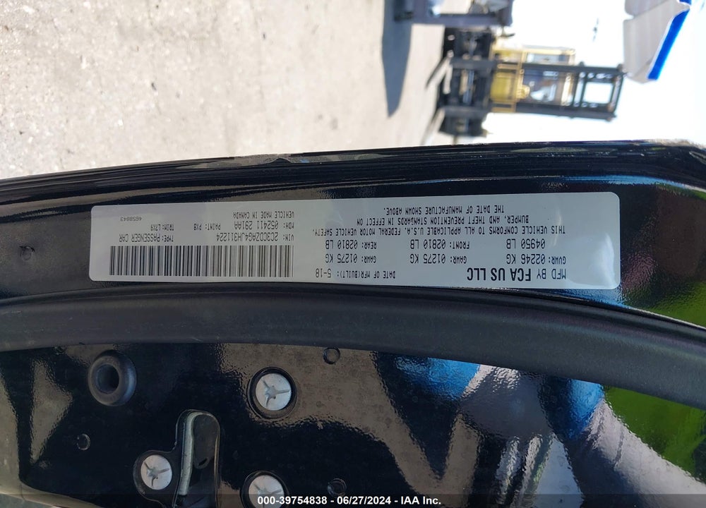2018 DODGE CHALLENGER SXT VIN: 2C3CDZAG4JH311224