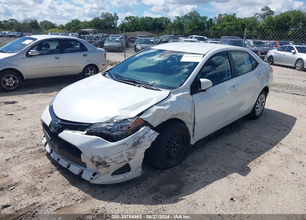 2019 TOYOTA COROLLA LE VIN: 5YFBURHE1KP915885