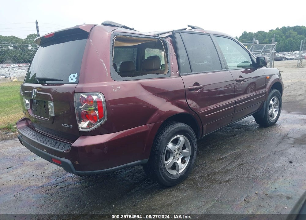 2007 HONDA PILOT EX-L VIN: 2HKYF18687H507015