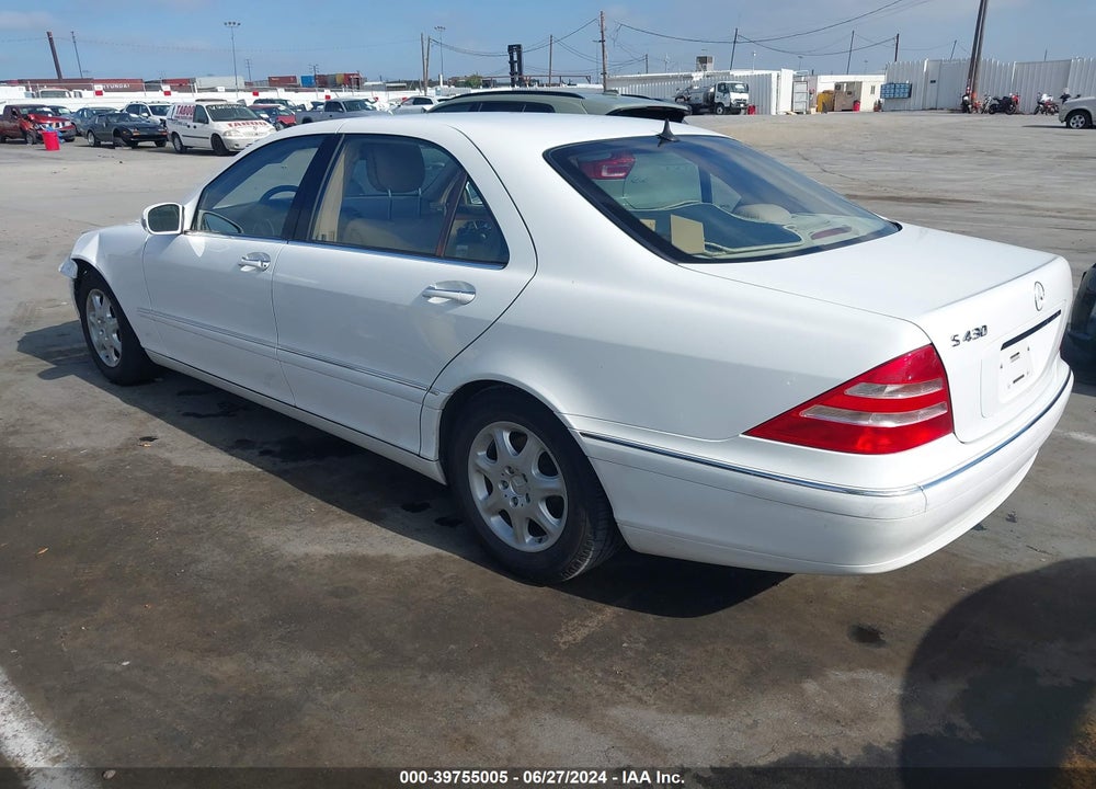 2001 MERCEDES-BENZ S 430 VIN: WDBNG70J81A180860
