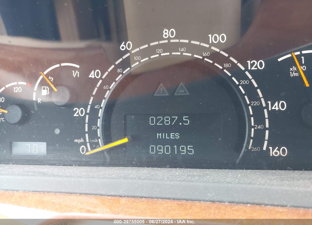 2001 MERCEDES-BENZ S 430 VIN: WDBNG70J81A180860