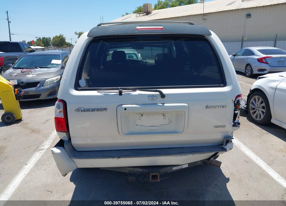 2002 TOYOTA 4RUNNER LIMITED V6 VIN: JT3GN87R529000064