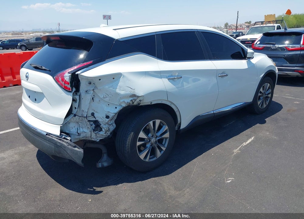 2015 NISSAN MURANO S VIN: 5N1AZ2MG7FN268077