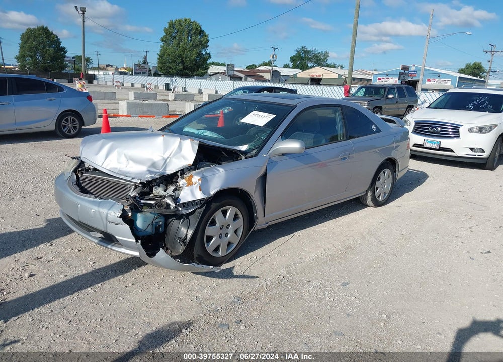 2002 HONDA CIVIC EX VIN: 1HGEM22952L057623