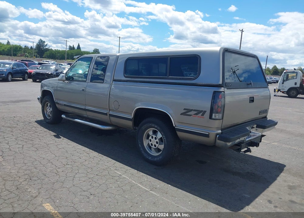 1998 CHEVROLET K1500 FLEETSIDE VIN: 2GCEK19R0W1280121