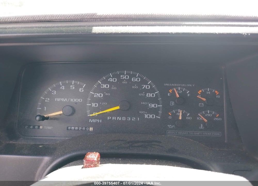 1998 CHEVROLET K1500 FLEETSIDE VIN: 2GCEK19R0W1280121