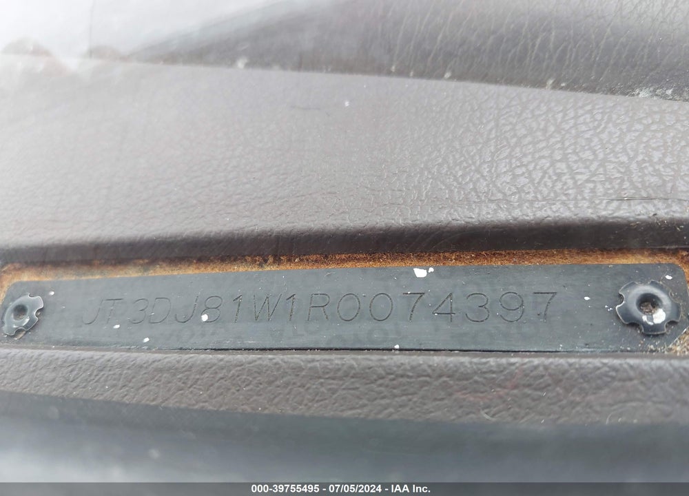 1994 TOYOTA LAND CRUISER DJ81 VIN: JT3DJ81W1R0074397
